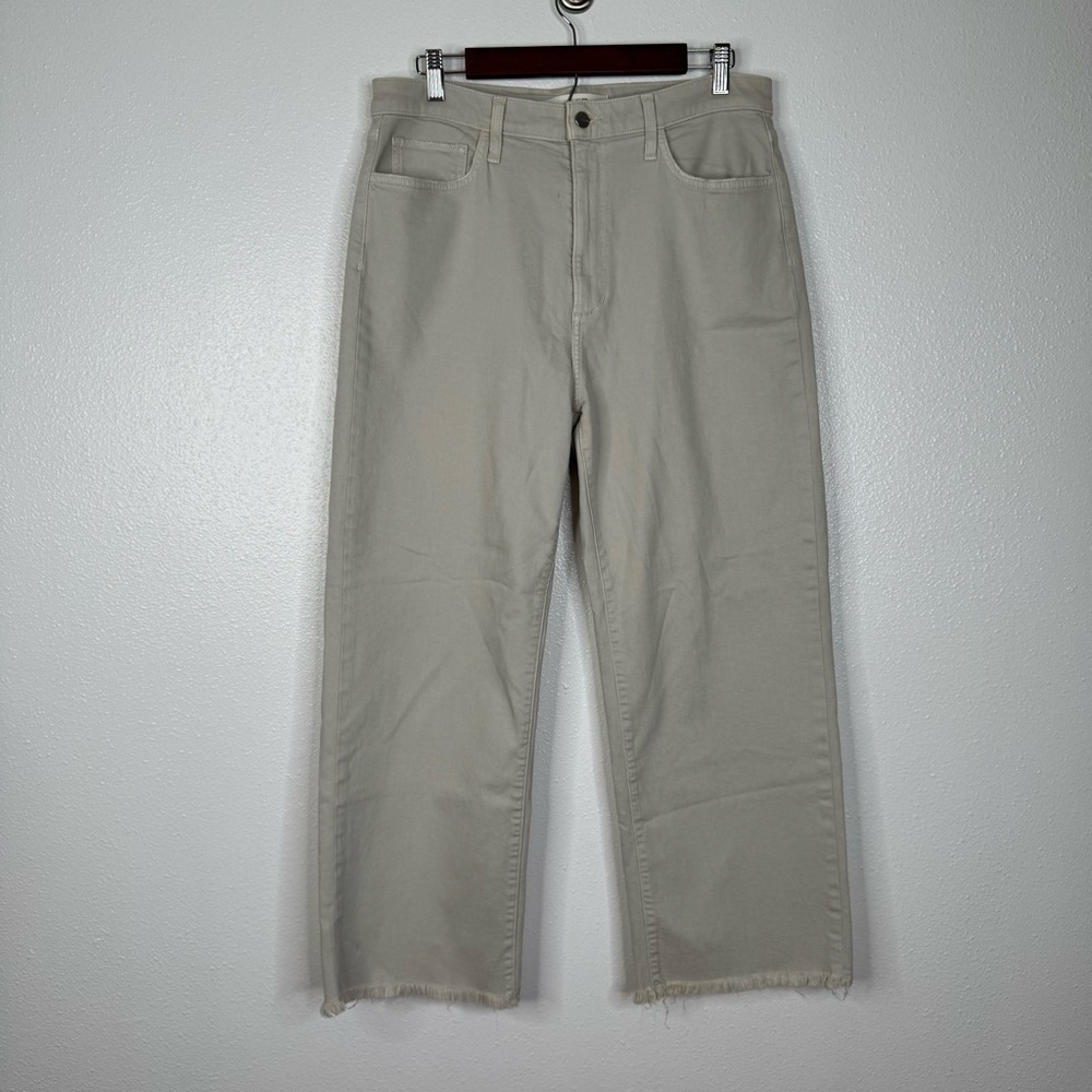 Joe’s The Blake High Rise Wide Leg Crop Jean in Bone Size 32